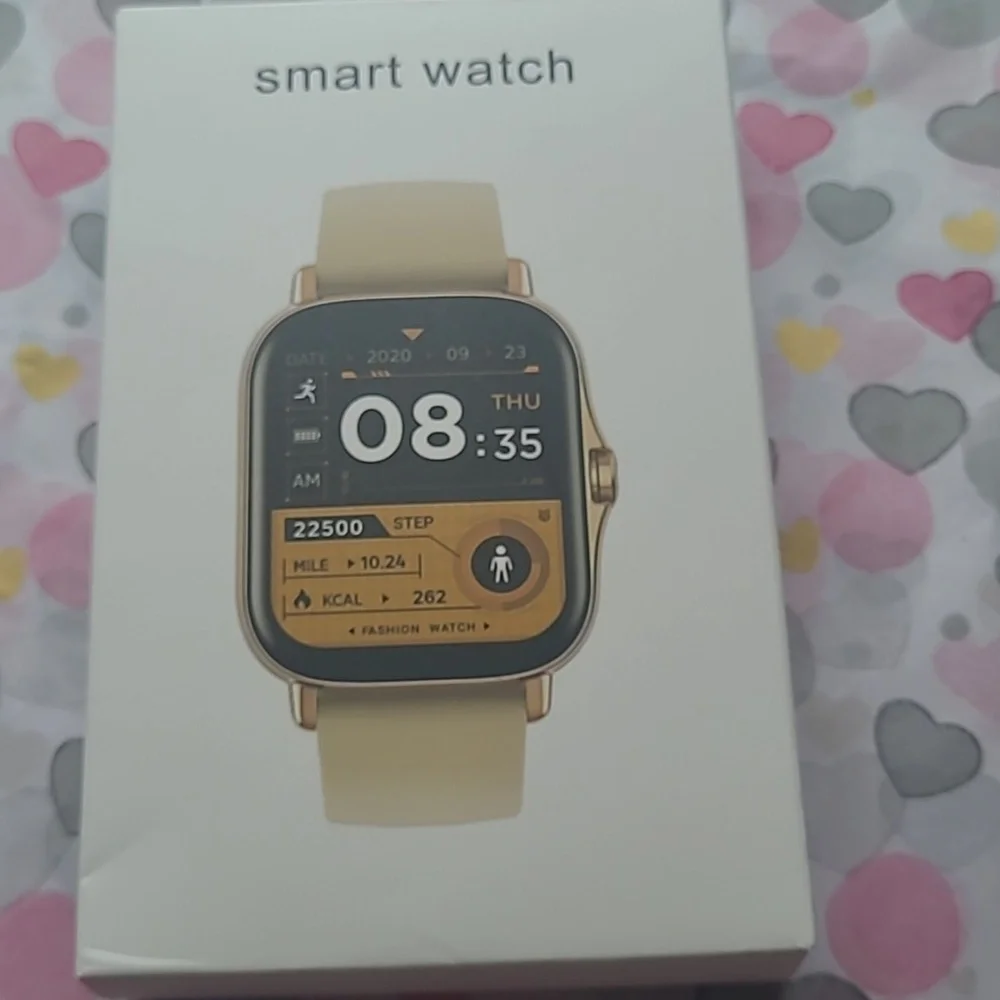Hryfine Smart Watch with Gray Band New In Box